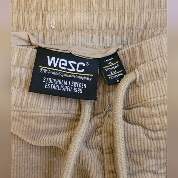 Wesc Corduroy Utility Joggers Pants Men's XL - Picture 5 of 5